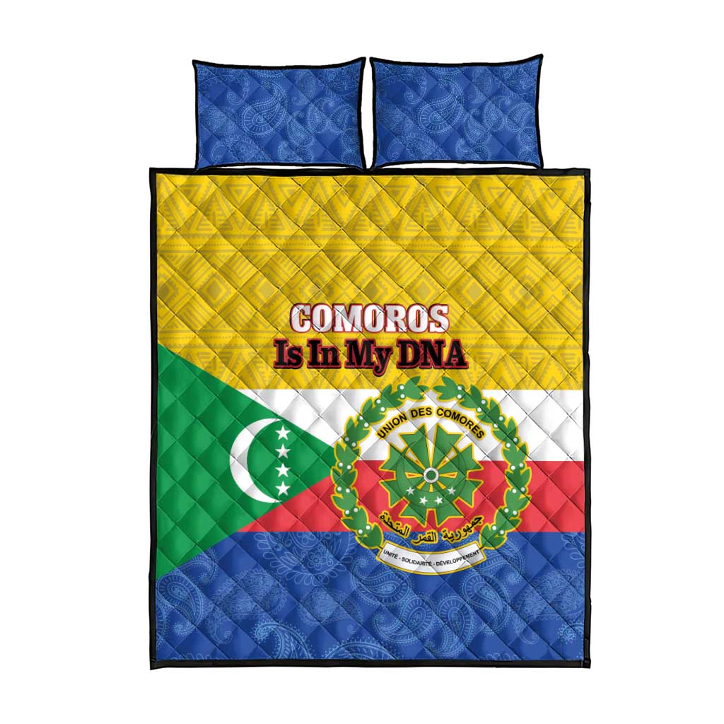 Afro Paisley Udzima wa Komori Quilt Bed Set Comoros Is In My DNA LT14