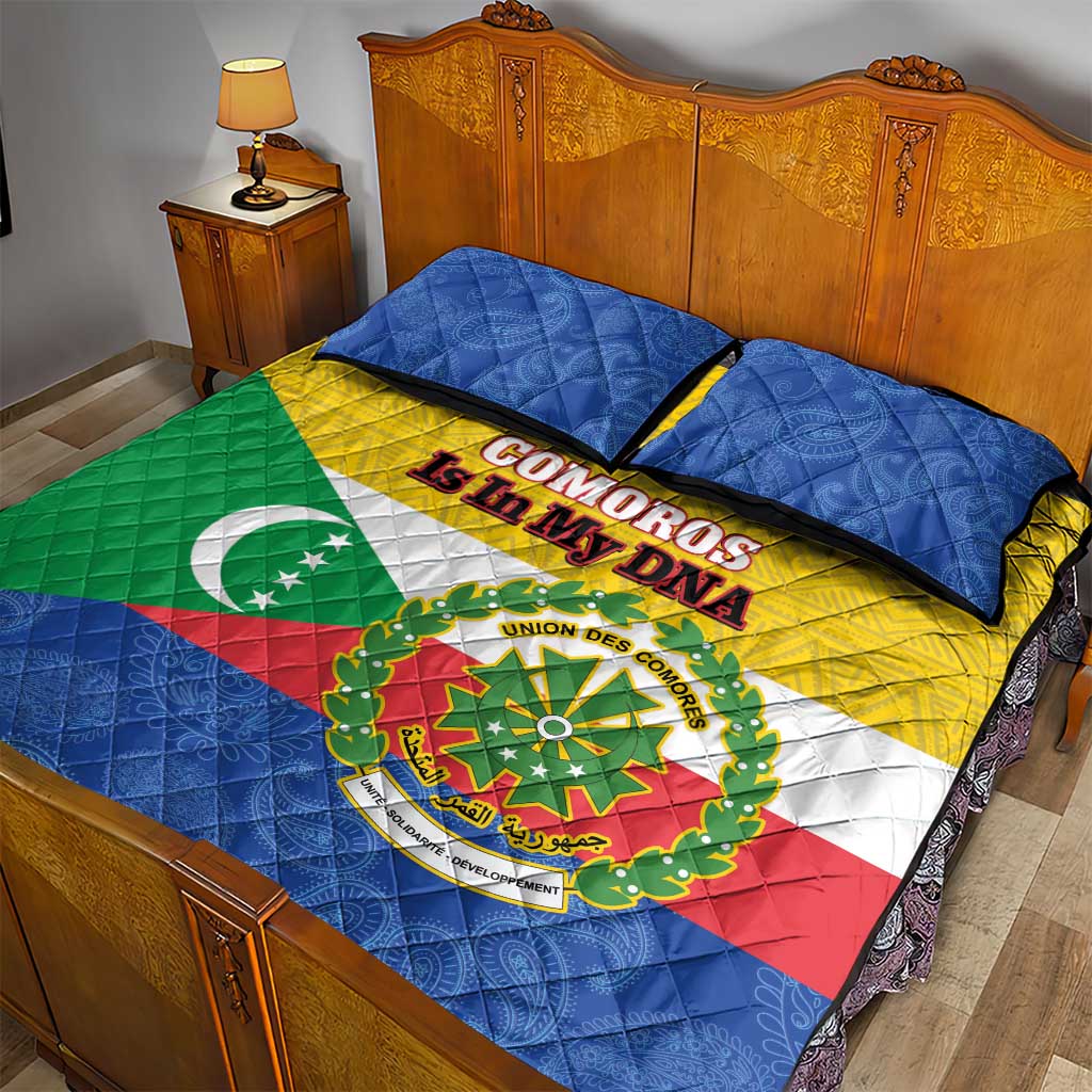 Afro Paisley Udzima wa Komori Quilt Bed Set Comoros Is In My DNA LT14