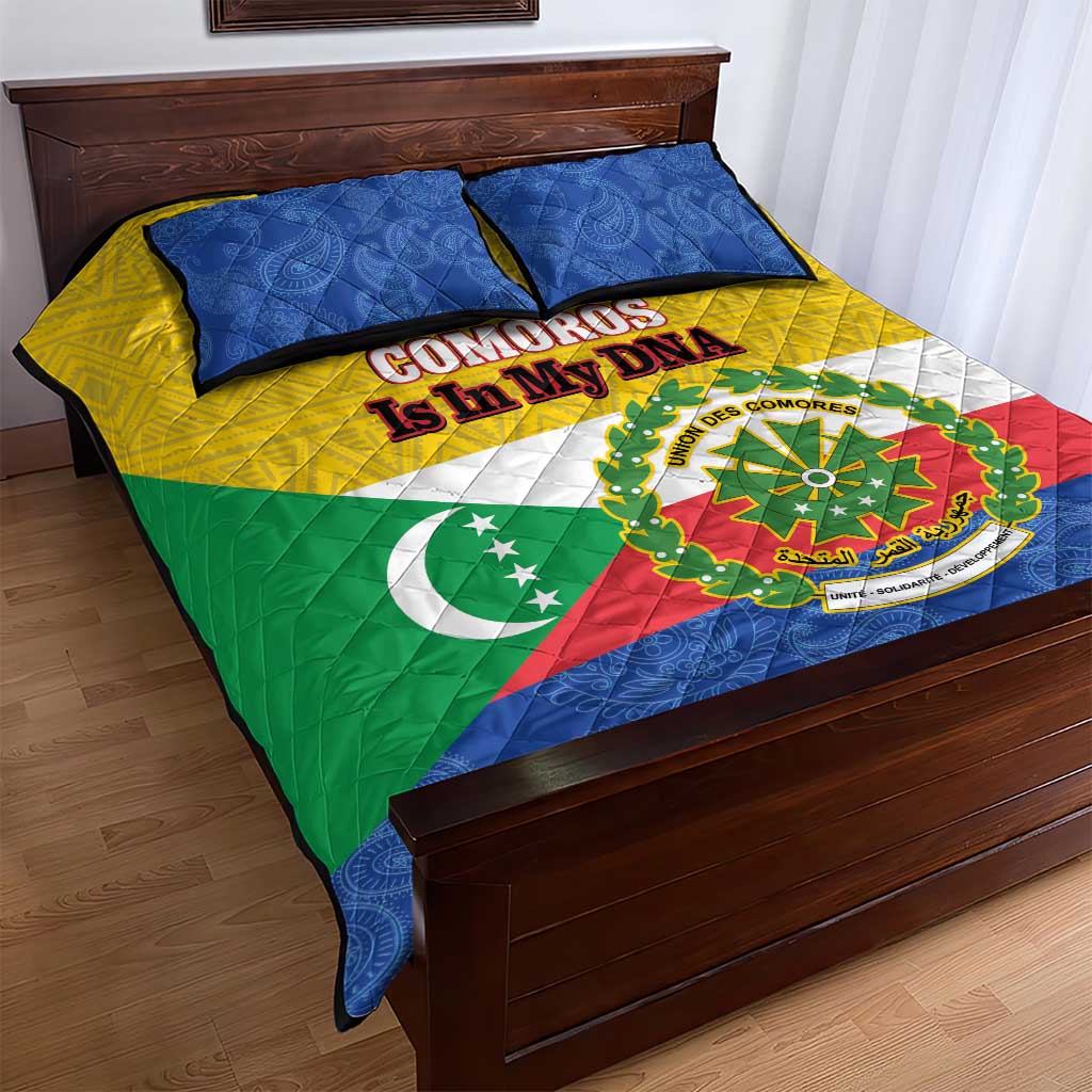Afro Paisley Udzima wa Komori Quilt Bed Set Comoros Is In My DNA LT14