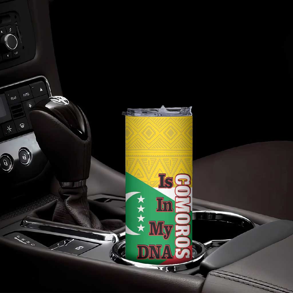 Afro Paisley Udzima wa Komori Skinny Tumbler Comoros Is In My DNA LT14