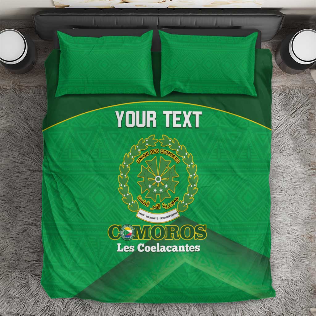 Custom Comoros Football Bedding Set Allez Les Coelacantes LT14
