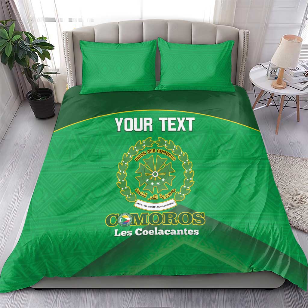 Custom Comoros Football Bedding Set Allez Les Coelacantes LT14