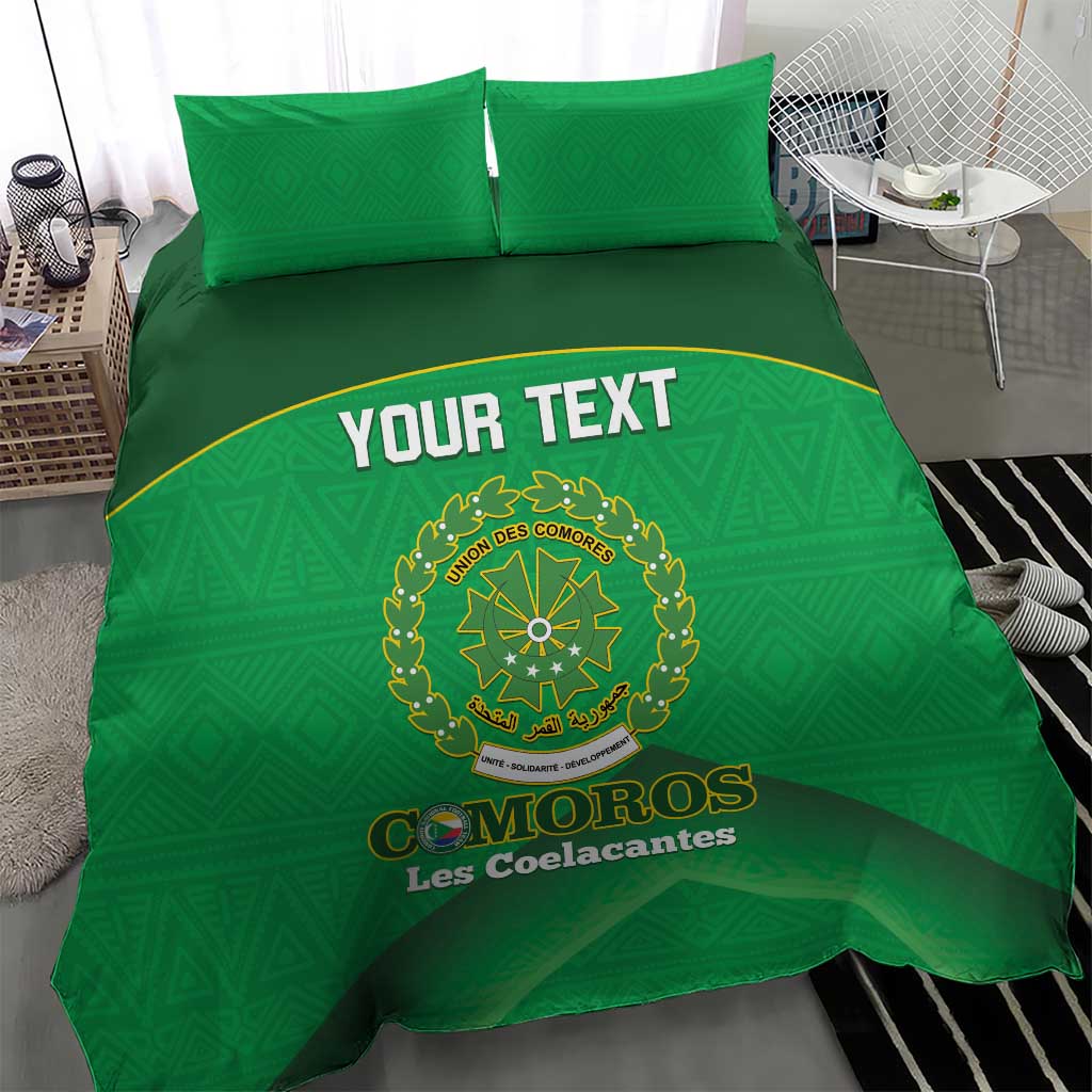Custom Comoros Football Bedding Set Allez Les Coelacantes LT14