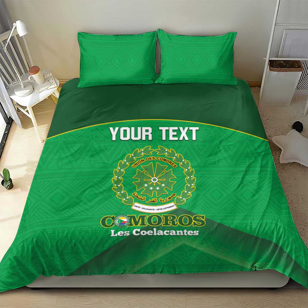 Custom Comoros Football Bedding Set Allez Les Coelacantes LT14