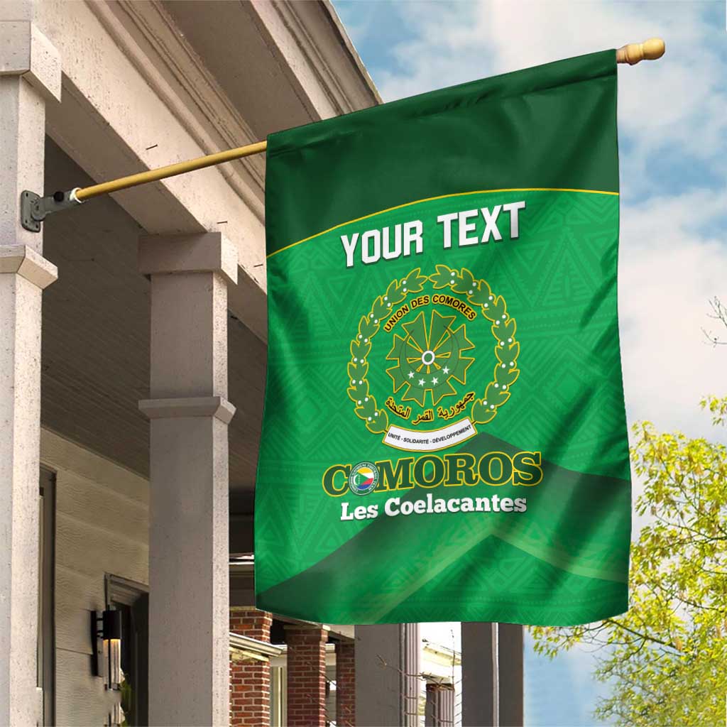 Custom Comoros Football Garden Flag Allez Les Coelacantes LT14