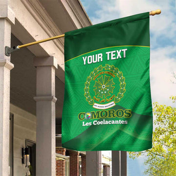 Custom Comoros Football Garden Flag Allez Les Coelacantes LT14