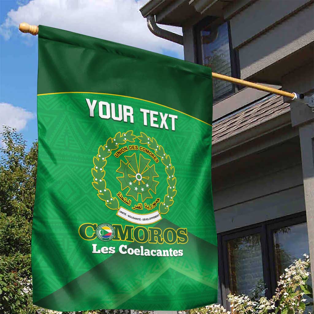 Custom Comoros Football Garden Flag Allez Les Coelacantes LT14