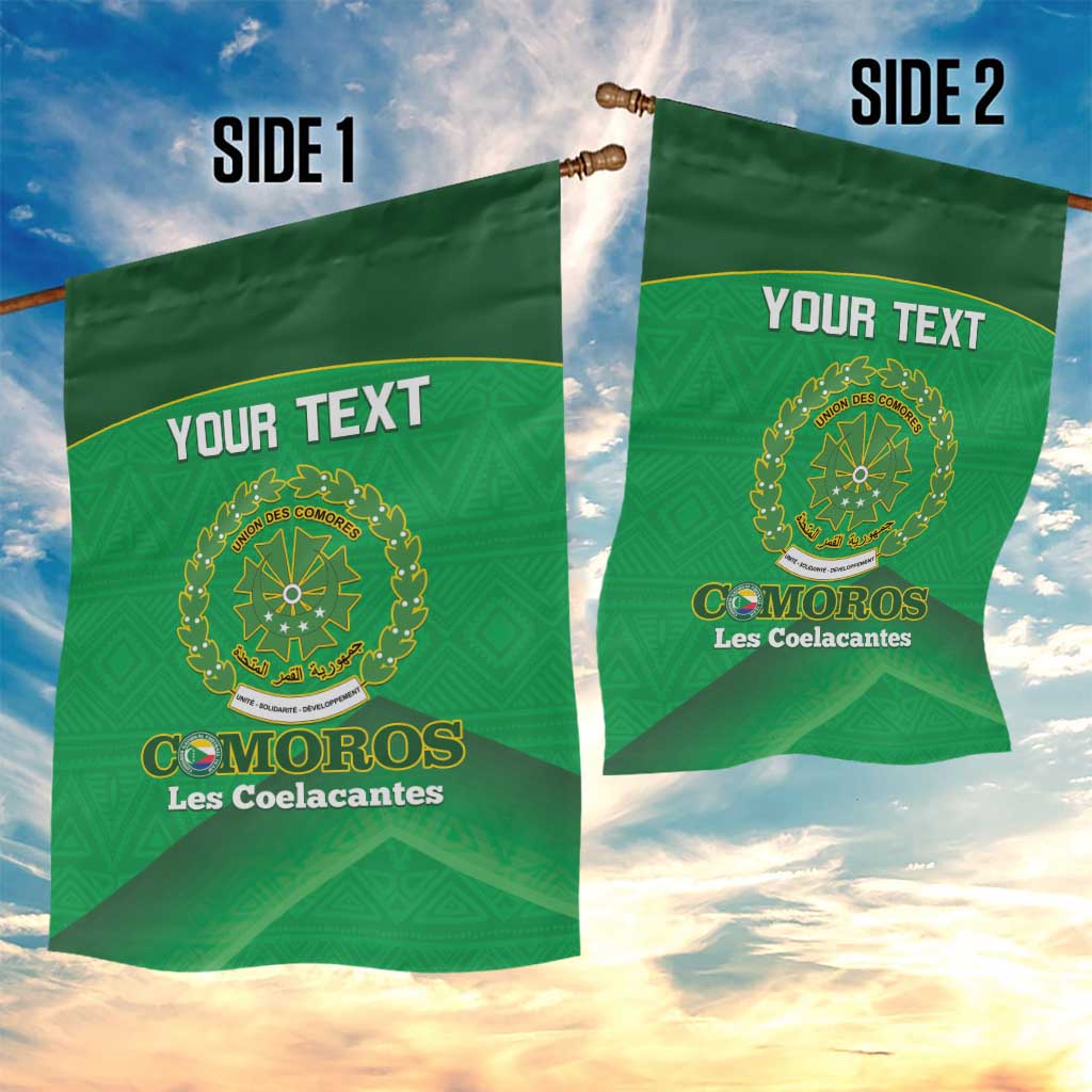 Custom Comoros Football Garden Flag Allez Les Coelacantes LT14