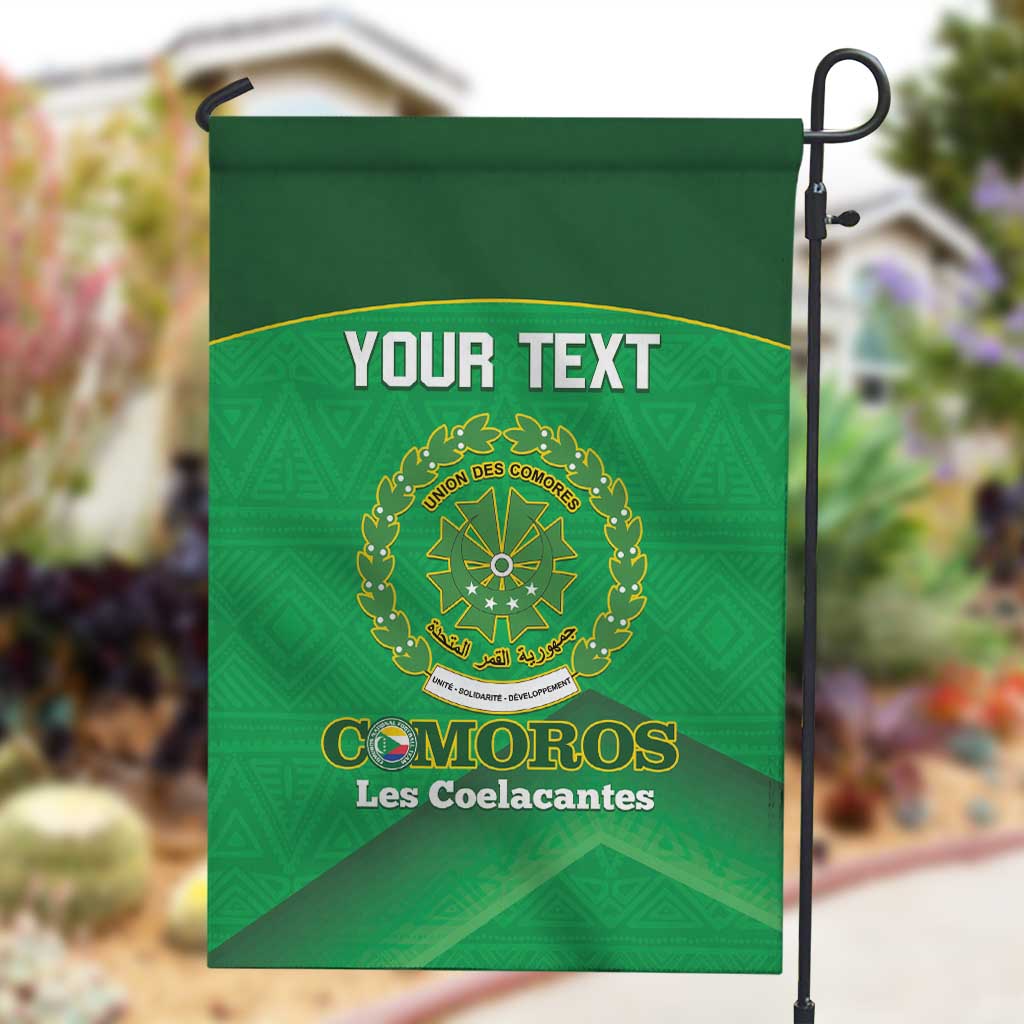 Custom Comoros Football Garden Flag Allez Les Coelacantes LT14