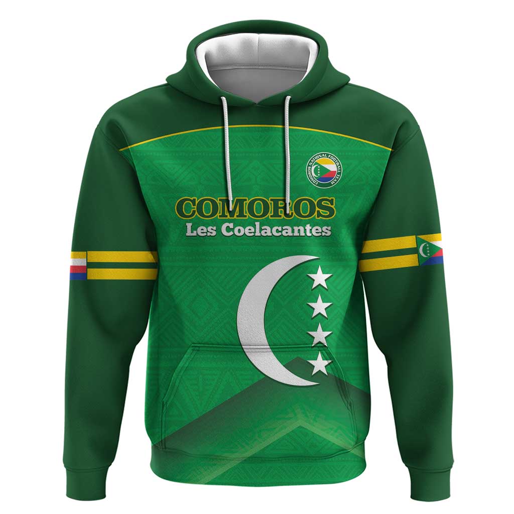 Custom Comoros Football Hoodie Allez Les Coelacantes LT14