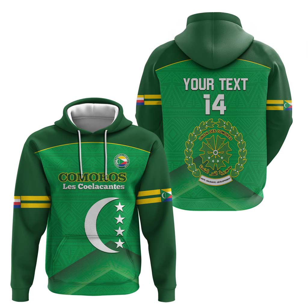 Custom Comoros Football Hoodie Allez Les Coelacantes LT14