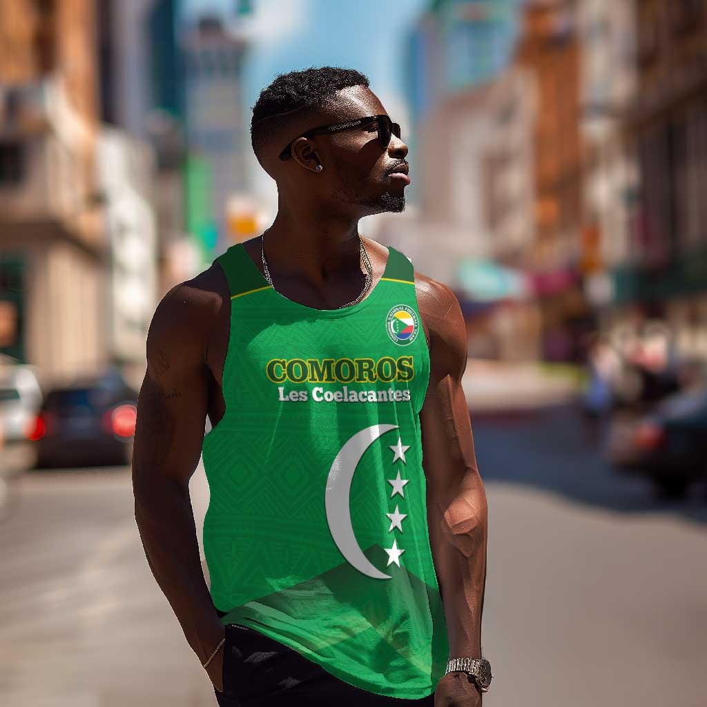 Custom Comoros Football Men Tank Top Allez Les Coelacantes LT14