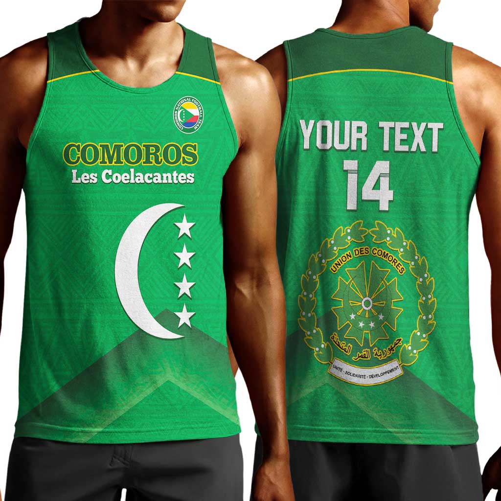 Custom Comoros Football Men Tank Top Allez Les Coelacantes LT14