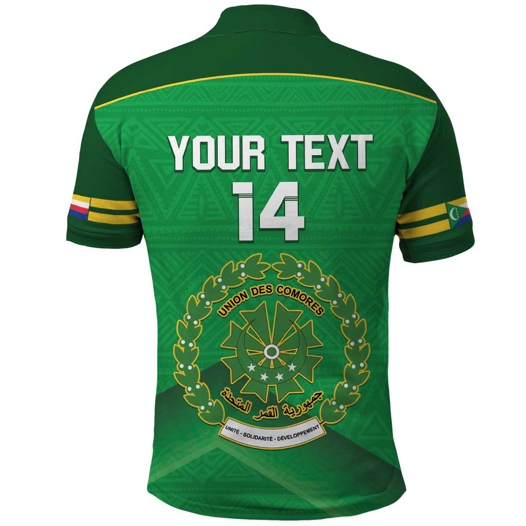 Custom Comoros Football Polo Shirt Allez Les Coelacantes LT14