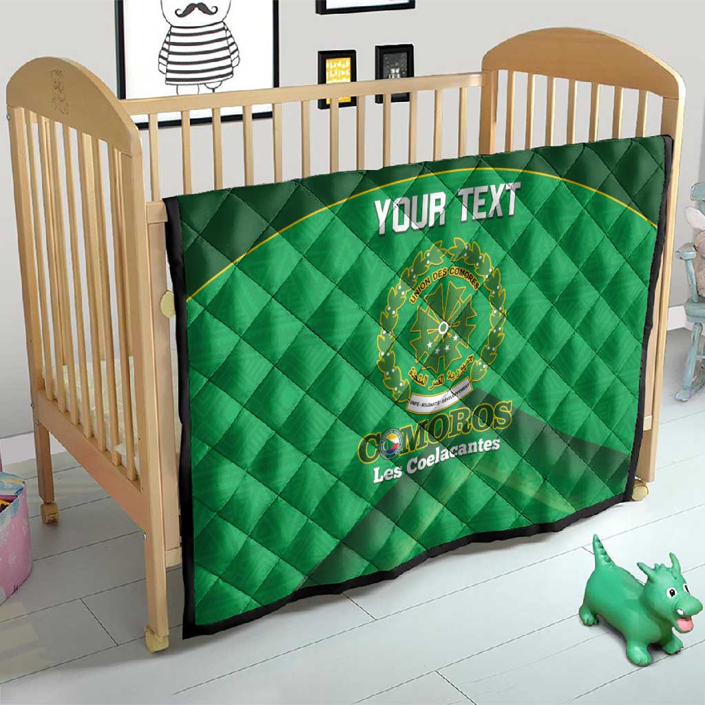 Custom Comoros Football Quilt Allez Les Coelacantes LT14