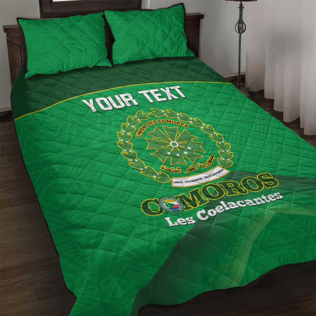 Custom Comoros Football Quilt Bed Set Allez Les Coelacantes LT14