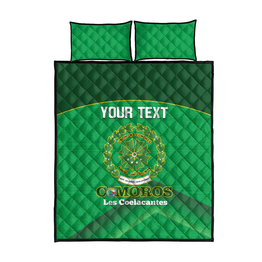 Custom Comoros Football Quilt Bed Set Allez Les Coelacantes LT14