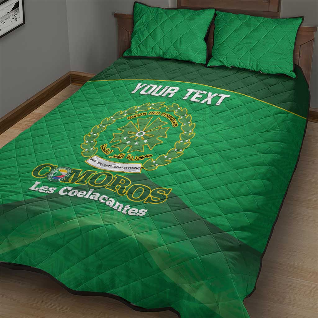 Custom Comoros Football Quilt Bed Set Allez Les Coelacantes LT14