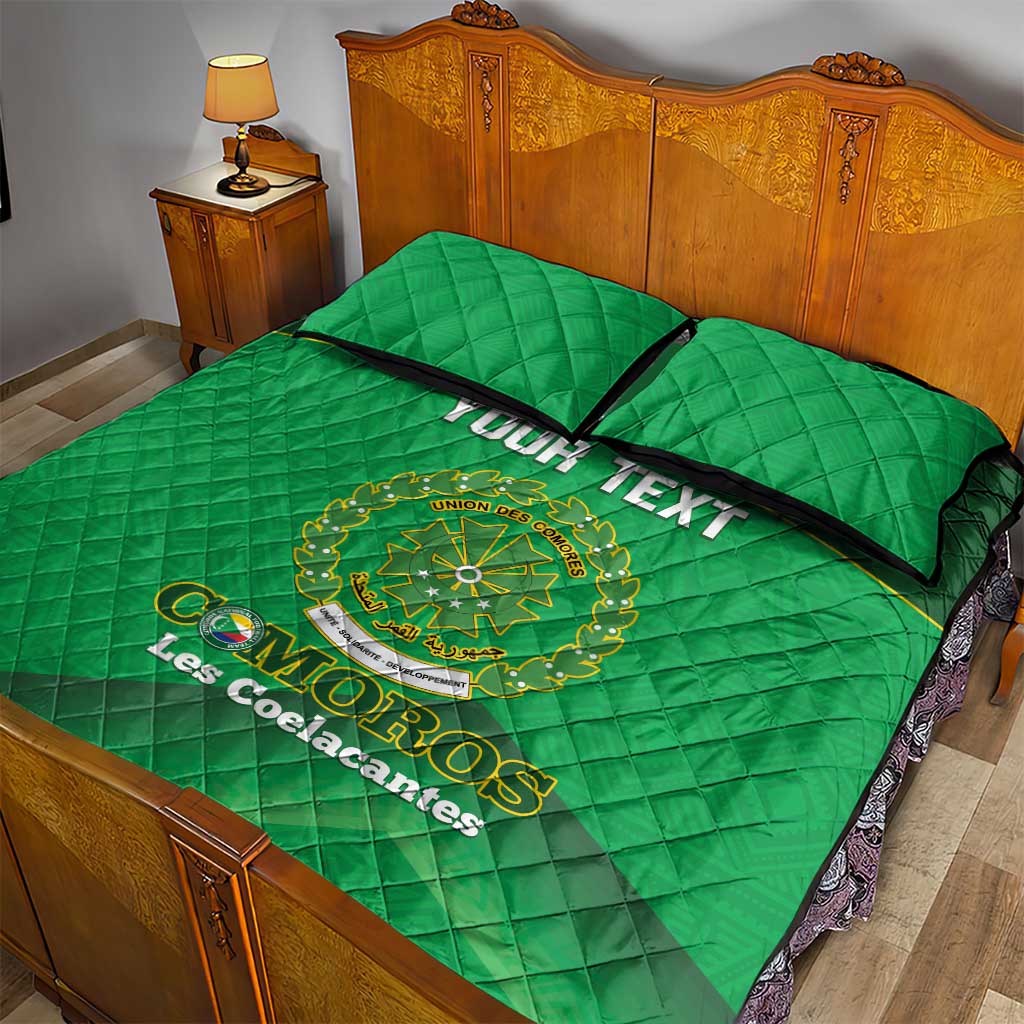 Custom Comoros Football Quilt Bed Set Allez Les Coelacantes LT14