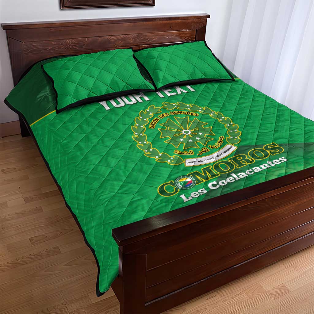 Custom Comoros Football Quilt Bed Set Allez Les Coelacantes LT14