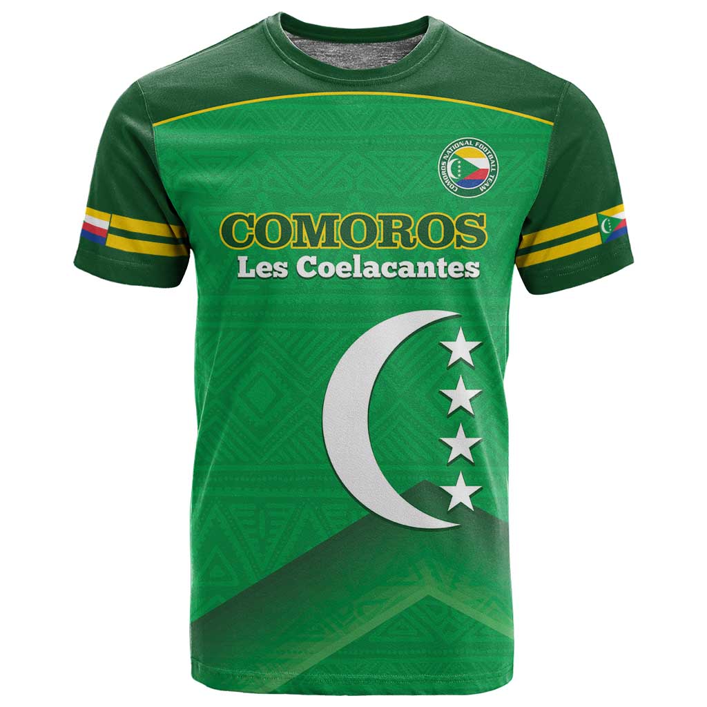 Custom Comoros Football T shirt Allez Les Coelacantes LT14