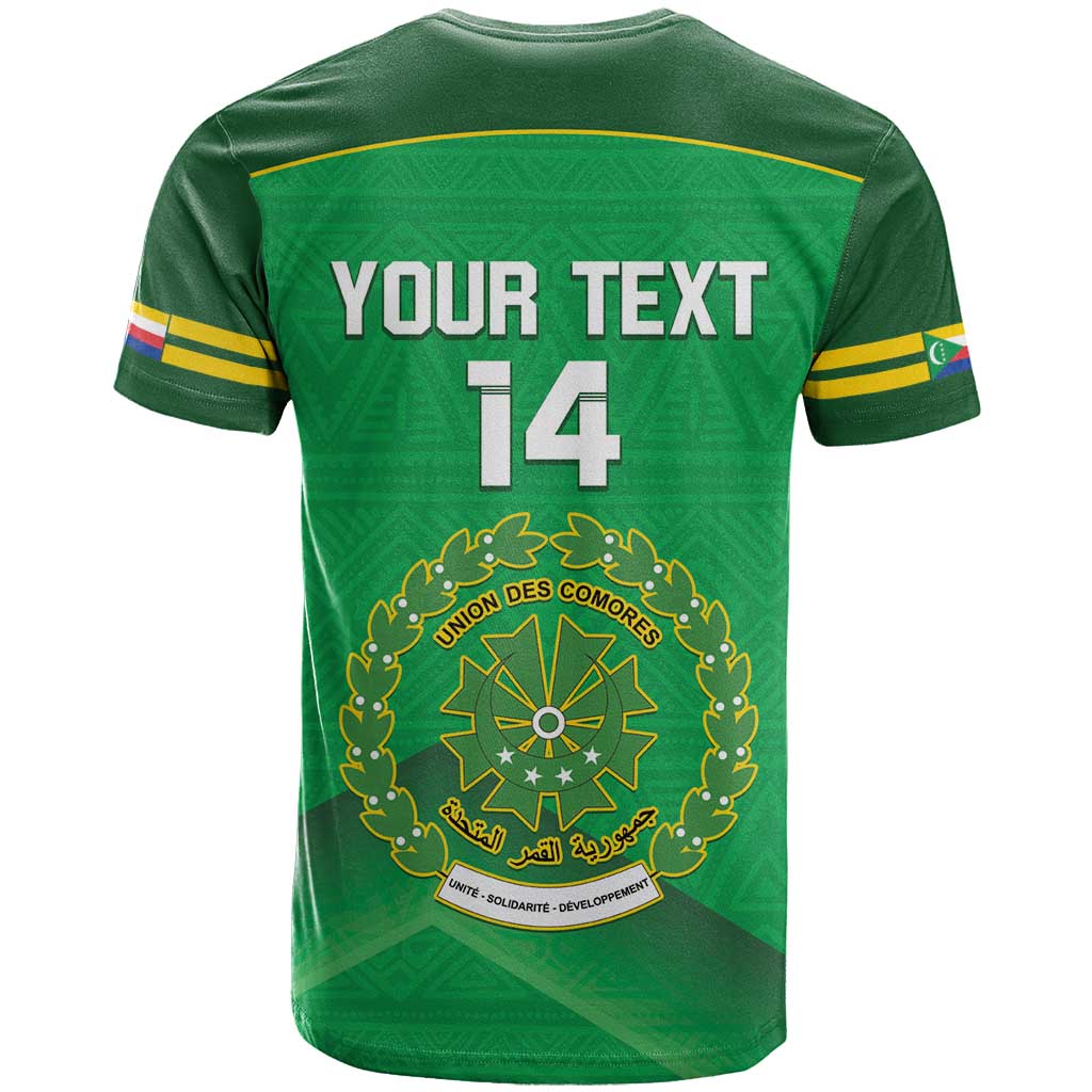 Custom Comoros Football T shirt Allez Les Coelacantes LT14