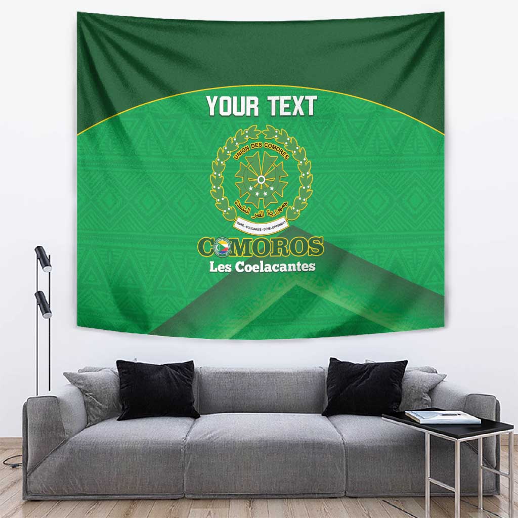 Custom Comoros Football Tapestry Allez Les Coelacantes LT14
