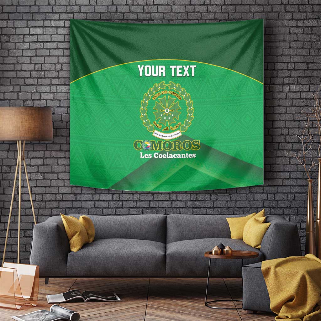 Custom Comoros Football Tapestry Allez Les Coelacantes LT14