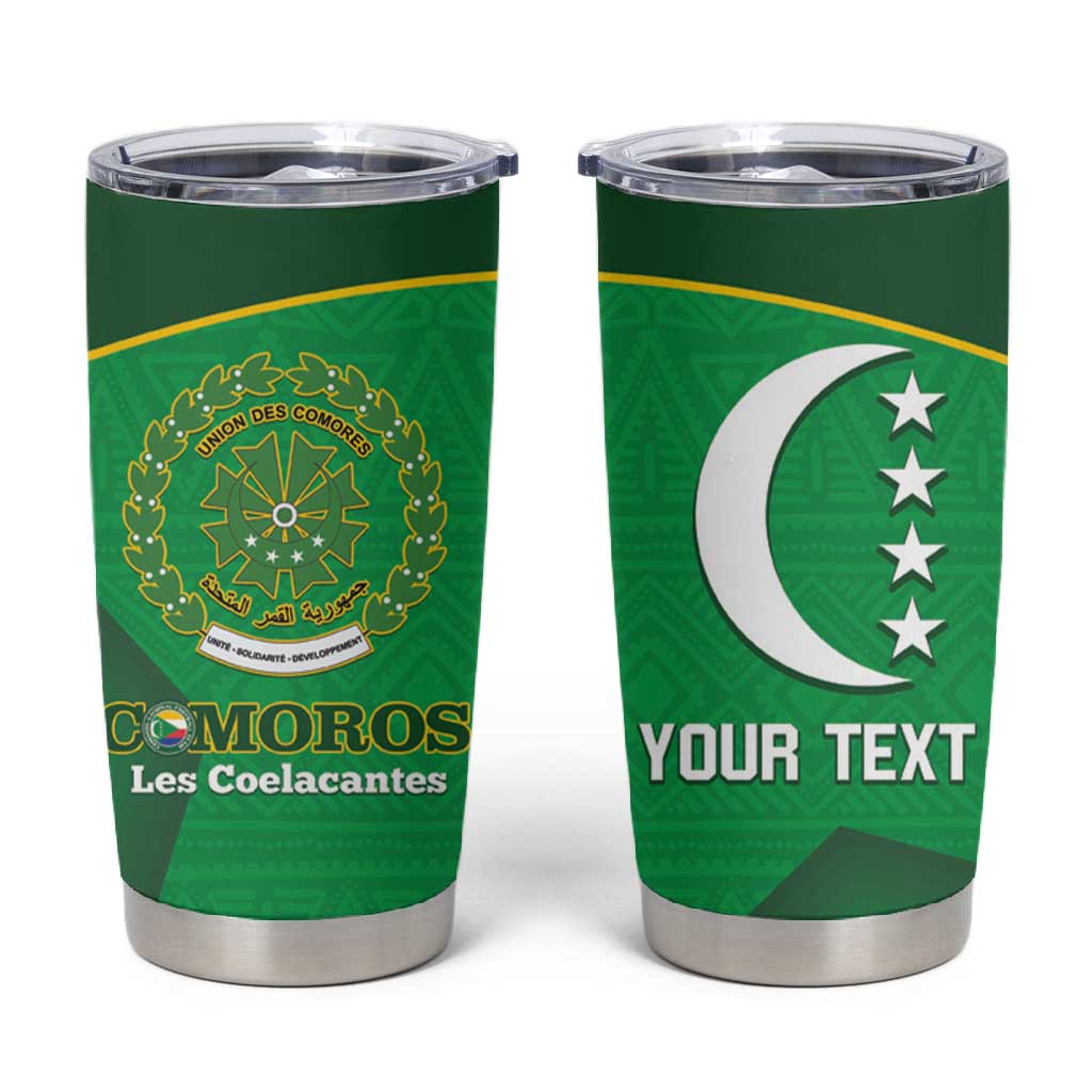 Custom Comoros Football Tumbler Cup Allez Les Coelacantes LT14