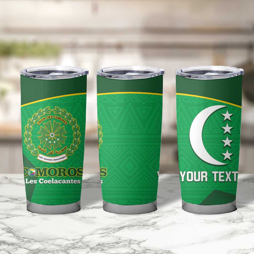 Custom Comoros Football Tumbler Cup Allez Les Coelacantes LT14