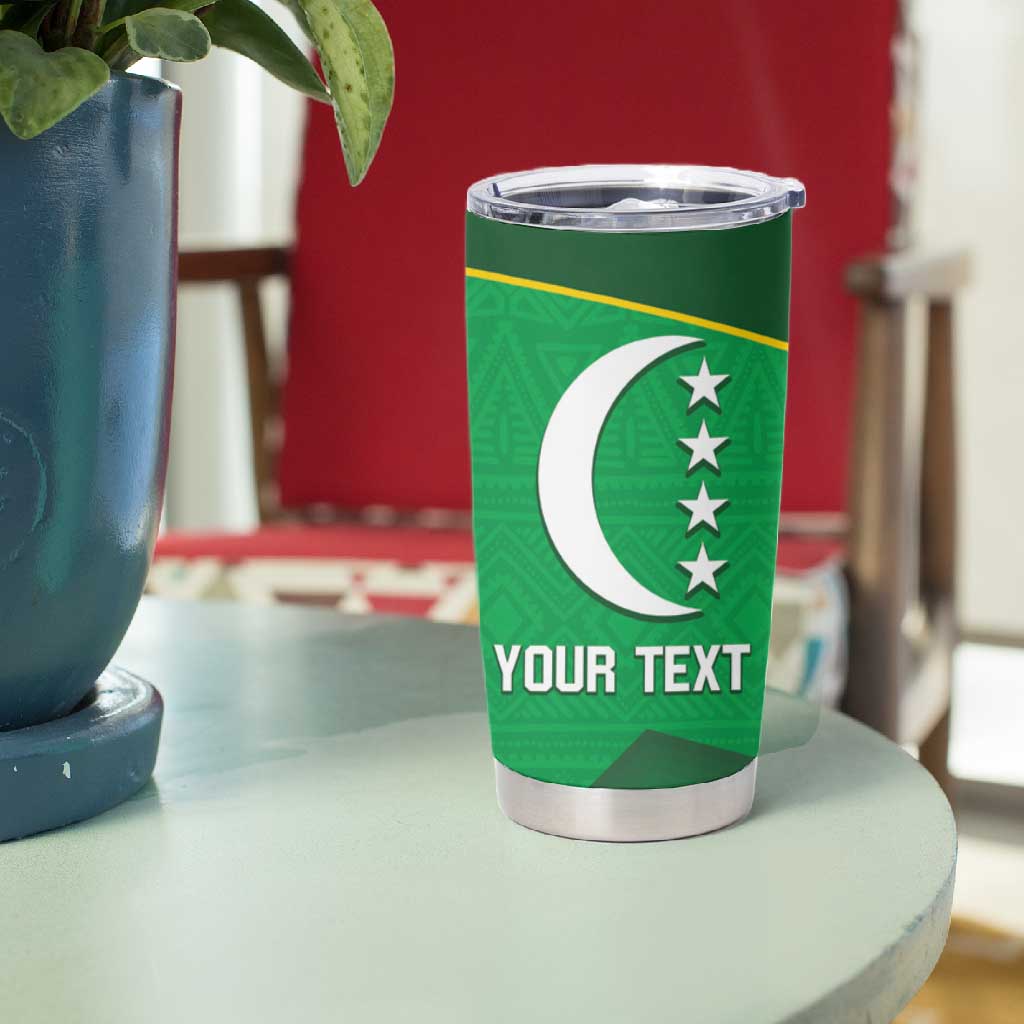 Custom Comoros Football Tumbler Cup Allez Les Coelacantes LT14