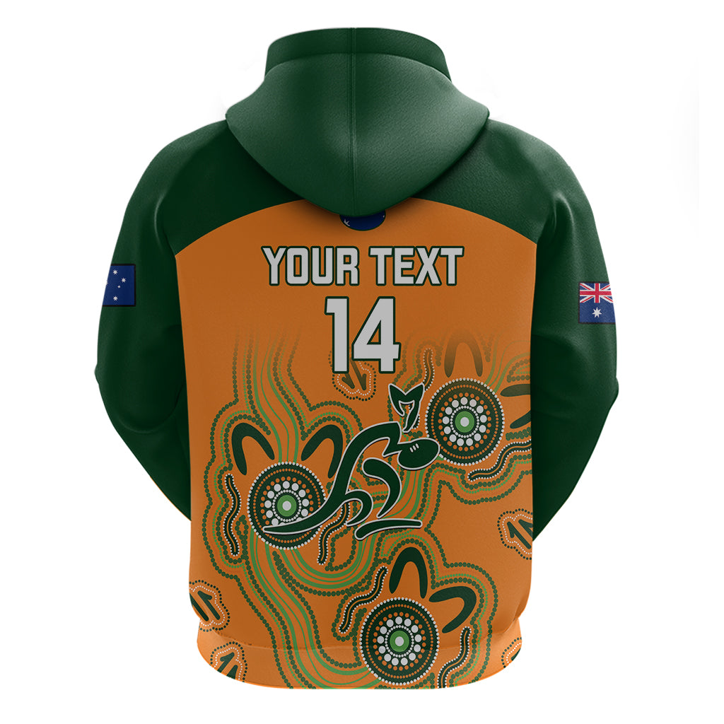 Personalised Australia Rugby Hoodie 2023 Go Wallabies Aboriginal World Cup LT14
