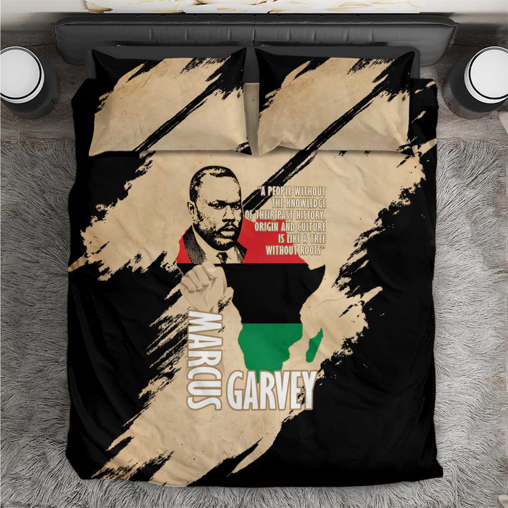 Marcus Garvey Day Bedding Set UNIA Flag Mix African Map LT14