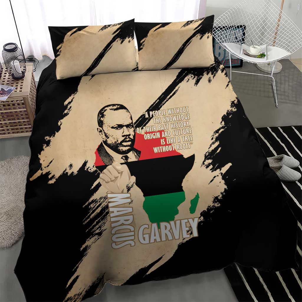 Marcus Garvey Day Bedding Set UNIA Flag Mix African Map LT14