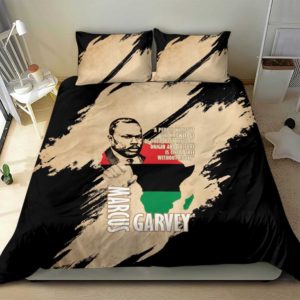 Marcus Garvey Day Bedding Set UNIA Flag Mix African Map LT14
