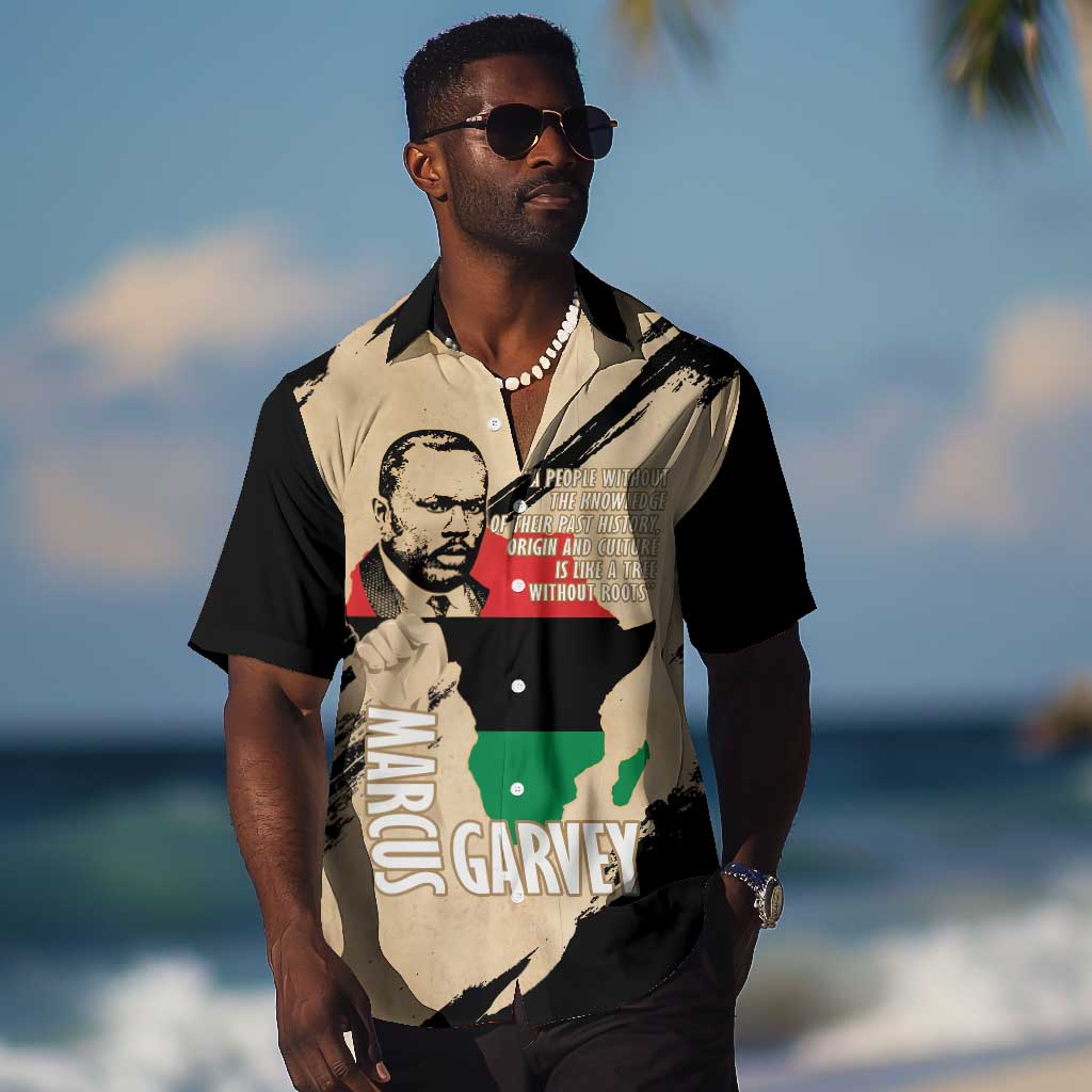 Marcus Garvey Day Hawaiian Shirt UNIA Flag Mix African Map LT14
