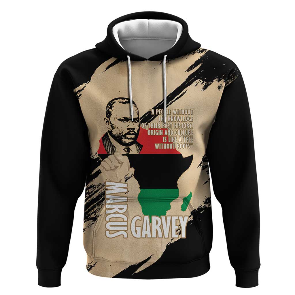Marcus Garvey Day Hoodie UNIA Flag Mix African Map LT14