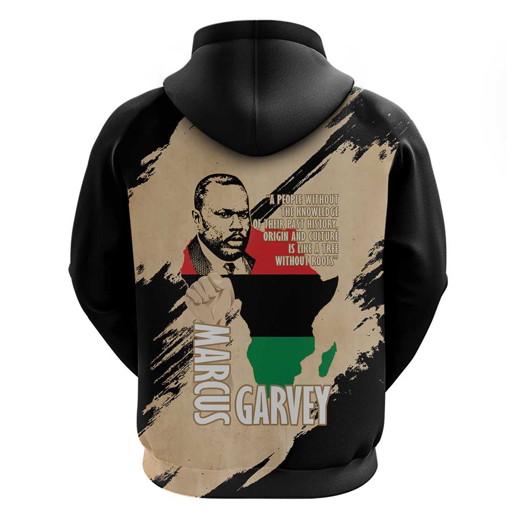 Marcus Garvey Day Hoodie UNIA Flag Mix African Map LT14