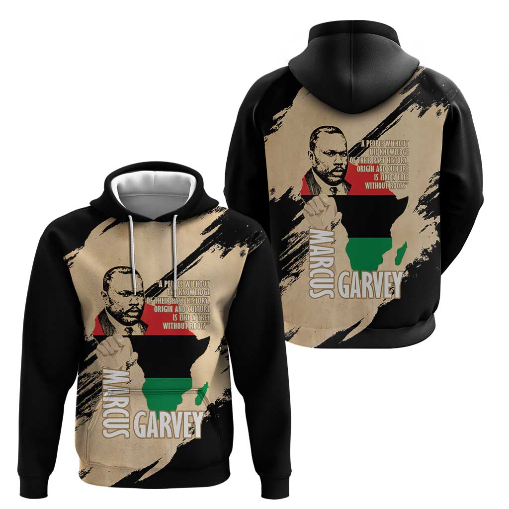 Marcus Garvey Day Hoodie UNIA Flag Mix African Map LT14