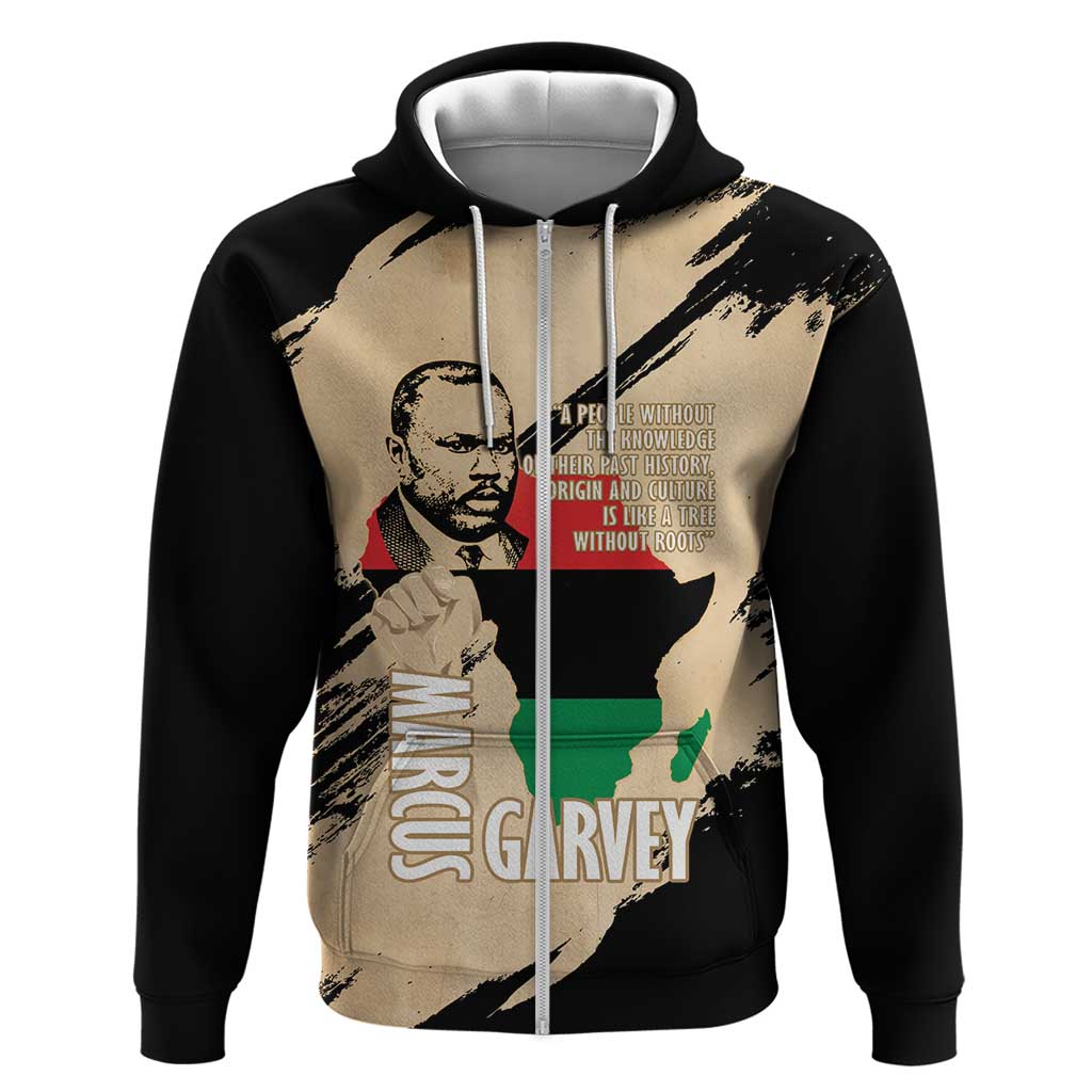 Marcus Garvey Day Hoodie UNIA Flag Mix African Map LT14