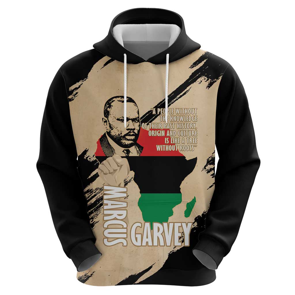 Marcus Garvey Day Hoodie UNIA Flag Mix African Map LT14