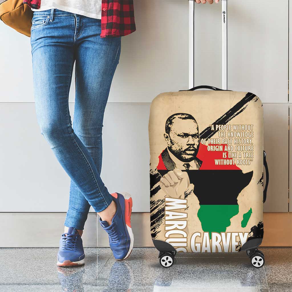 Marcus Garvey Day Luggage Cover UNIA Flag Mix African Map LT14