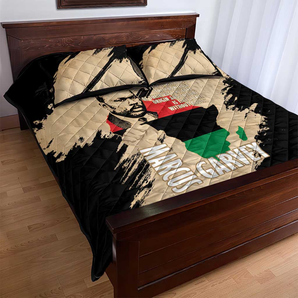 Marcus Garvey Day Quilt Bed Set UNIA Flag Mix African Map LT14