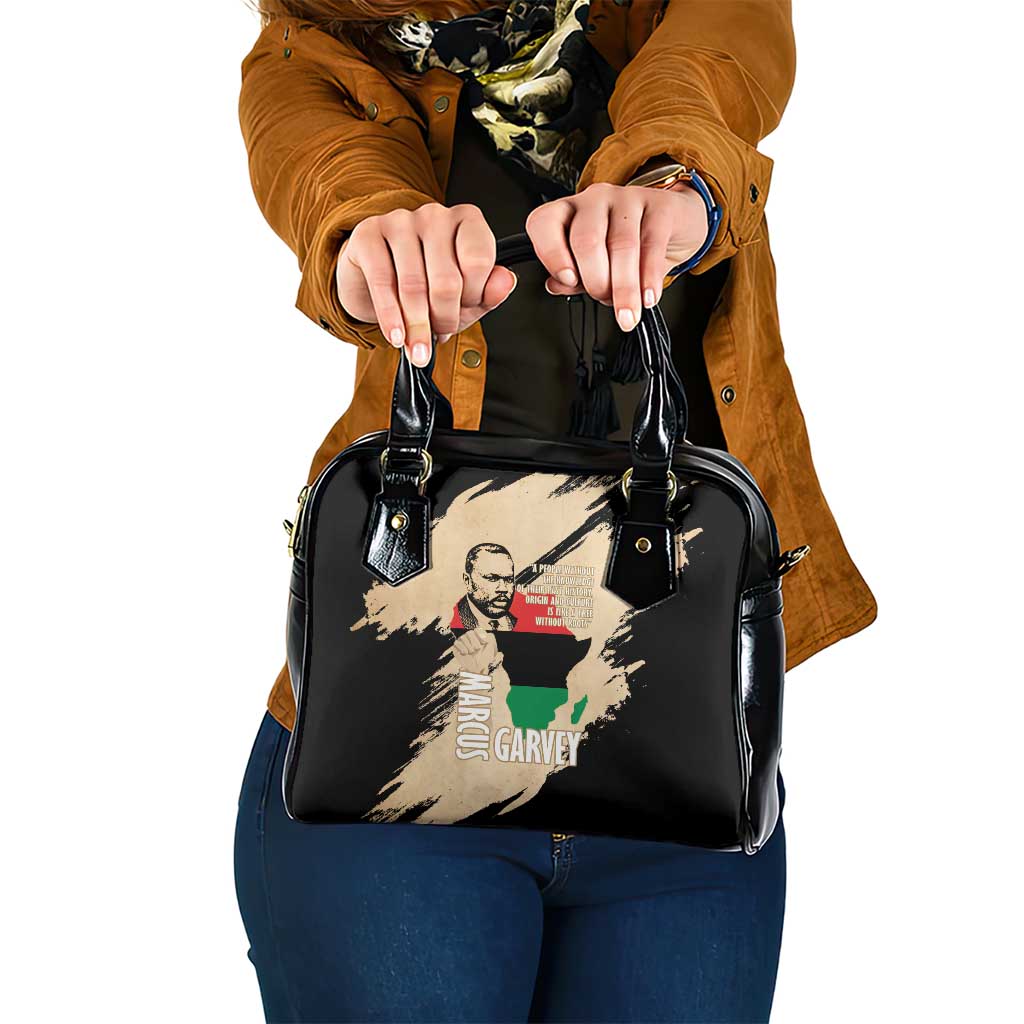 Marcus Garvey Day Shoulder Handbag UNIA Flag Mix African Map LT14