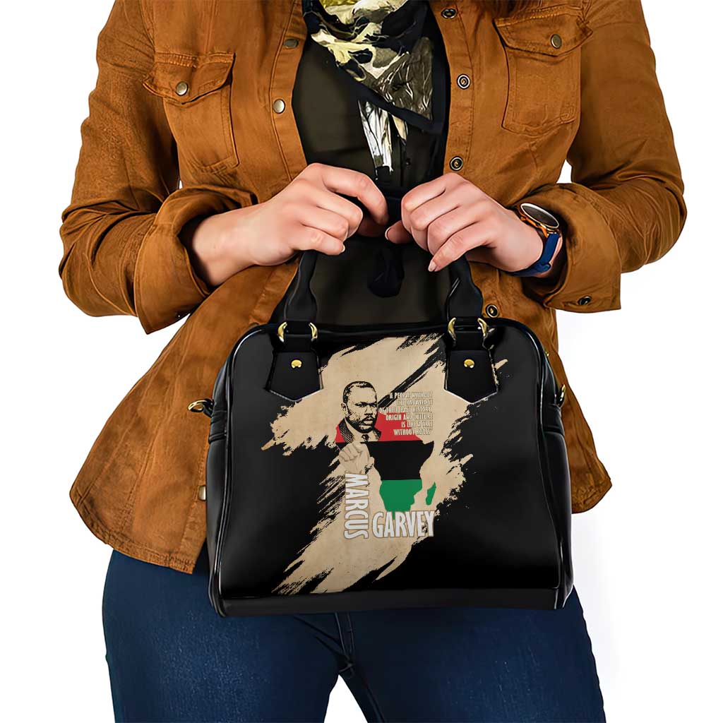 Marcus Garvey Day Shoulder Handbag UNIA Flag Mix African Map LT14