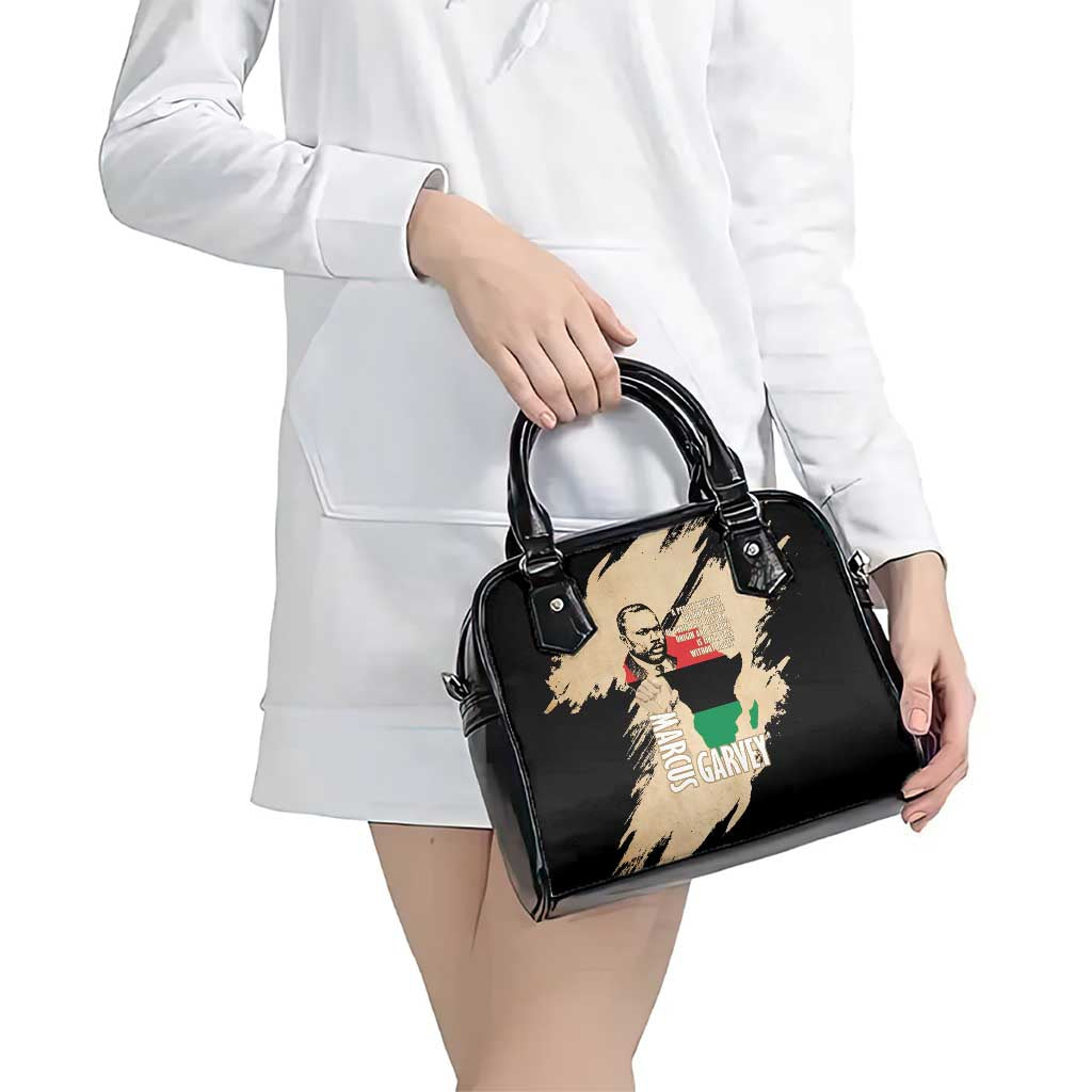 Marcus Garvey Day Shoulder Handbag UNIA Flag Mix African Map LT14