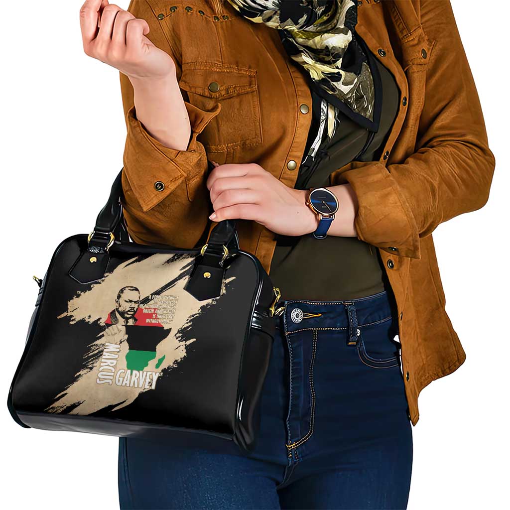 Marcus Garvey Day Shoulder Handbag UNIA Flag Mix African Map LT14