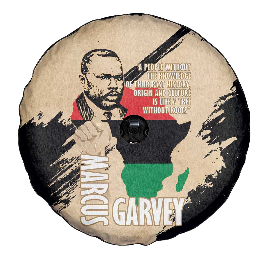 Marcus Garvey Day Spare Tire Cover UNIA Flag Mix African Map LT14