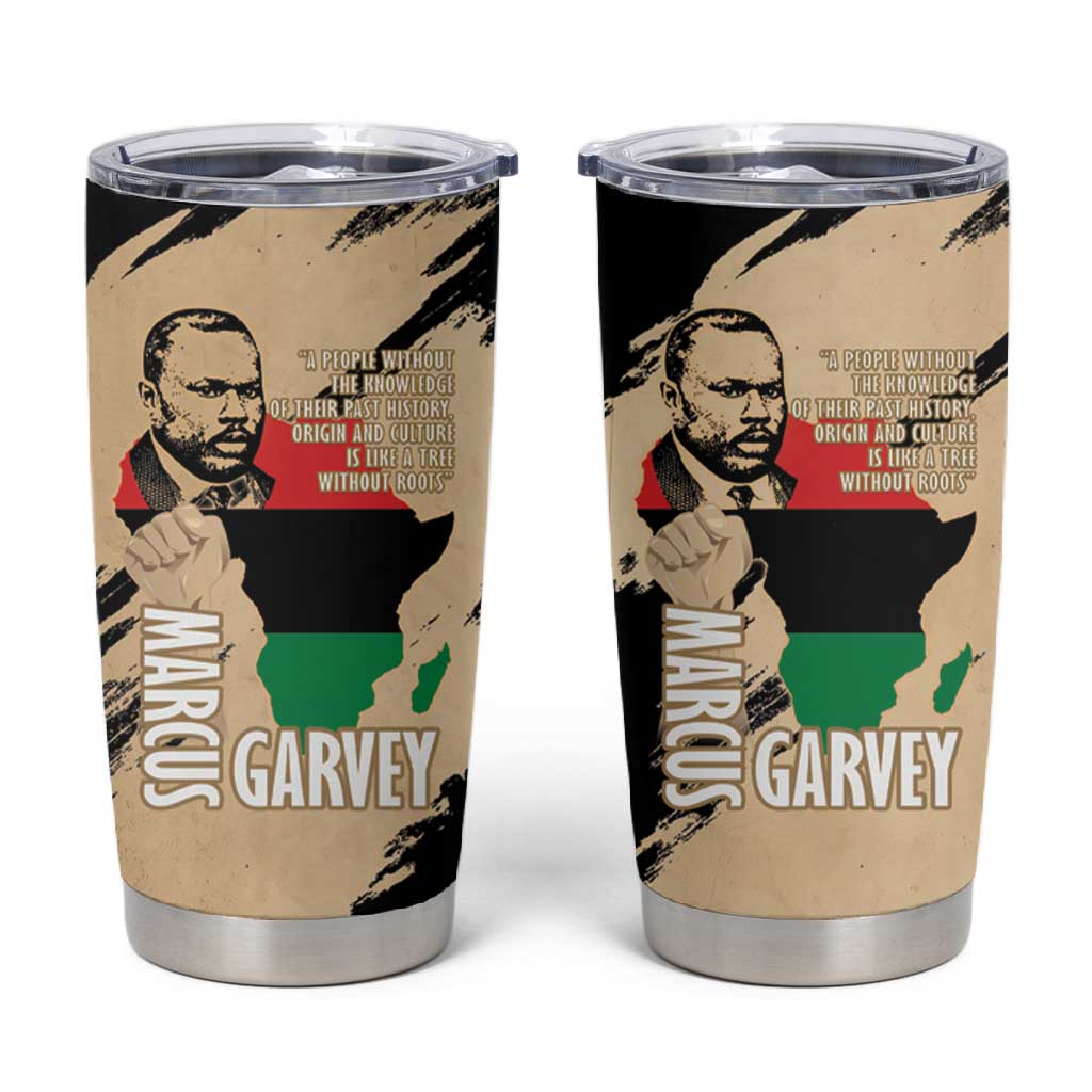 Marcus Garvey Day Tumbler Cup UNIA Flag Mix African Map LT14