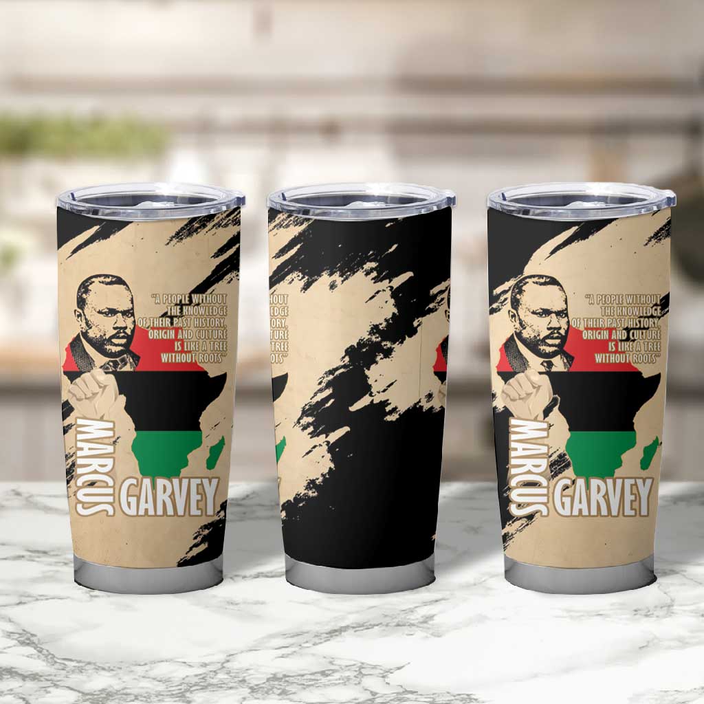 Marcus Garvey Day Tumbler Cup UNIA Flag Mix African Map LT14